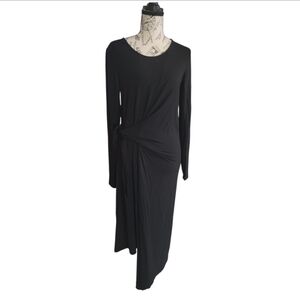 Universal Standard Crescent Knot Midi Dress, Size 3XS